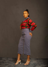 KEYANA AFRICAN PRINT TOP