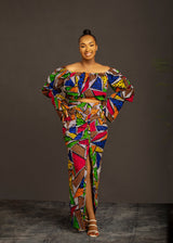 REMI AFRICAN PRINT SKIRT